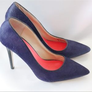 TAMAR Mohair &Snake Heels Sz 9